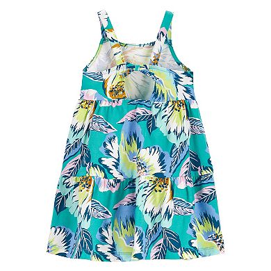 Toddler Girl Carter's Tropical Jersey Dress