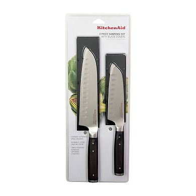 KitchenAid KO2PKSSOHOBA Gourmet 2-pc. Triple-Rivet Santoku Knife Set