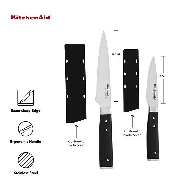 KitchenAid KO2PTHSOHOBA Gourmet 2-pc. Triple-Rivet Utility & Paring Knife Set