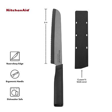 KitchenAid KEC6IRSEOHOBA Classic Ceramic Bread Knife