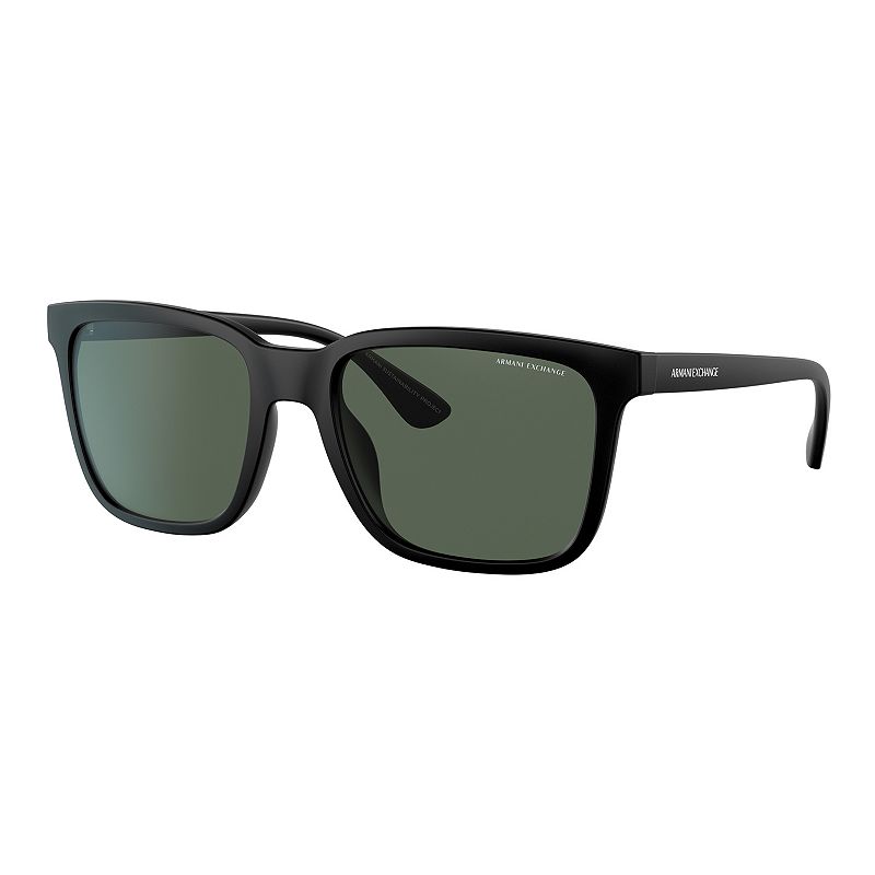 Womens Armani Exchange AX4112SU 55mm Rectangle Sunglasses, Grey