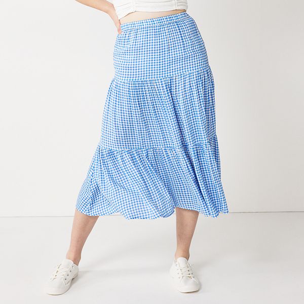 Juniors' SO® Tiered Midi Skirt