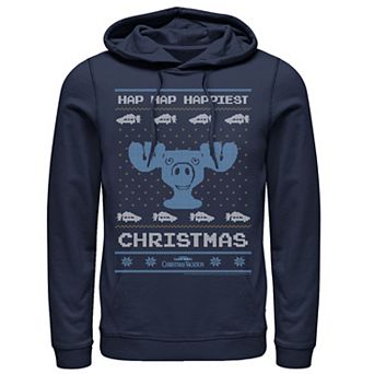 Men's National Lampoon's Christmas Vacation Hap Hap Happiest Ugly Graphic Hoodie