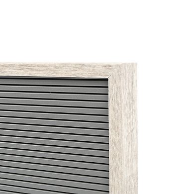 Sonoma Goods For Life® 14" x 7" Letterboard Gray Slats with White Frame