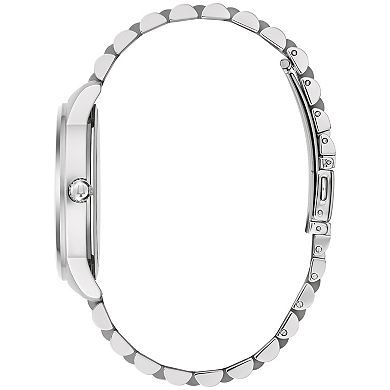 Bulova Men's Classic Stainless Steel Diamond Accent Watch - 96D151