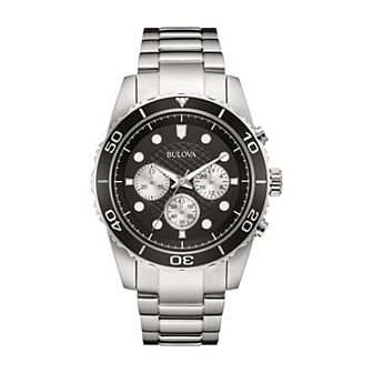 Bulova Men's Chronograph Stainless Steel Watch - 98A154