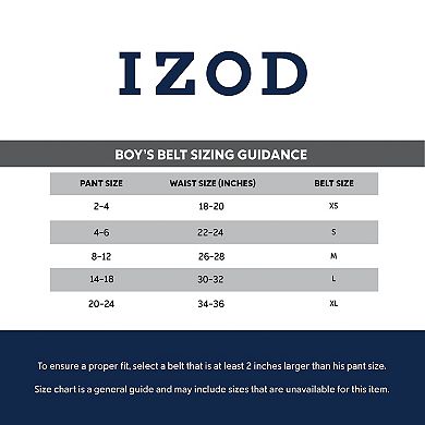 Boys IZOD Reversible Dress Belt