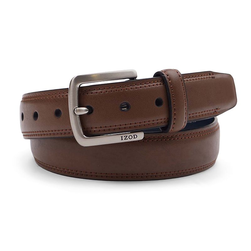 UPC 193671349476 product image for Boys IZOD Double Stitch Belt, Size: XL, Brown | upcitemdb.com