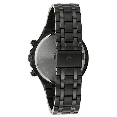 Bulova Men's Black Ion-Plated Chronograph Watch - 98A242