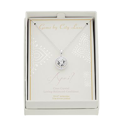 City Luxe Crystal Birthstone Pendant Necklace
