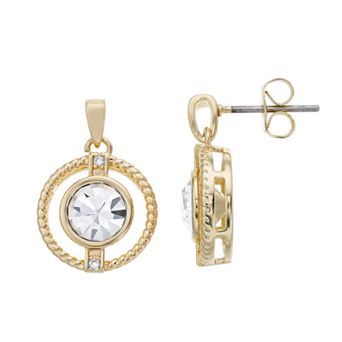 City Luxe Cubic Zirconia Simulated Birthstone Drop Earrings