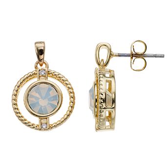 City Luxe Cubic Zirconia Simulated Birthstone Drop Earrings