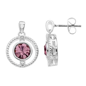 City Luxe Cubic Zirconia Simulated Birthstone Drop Earrings