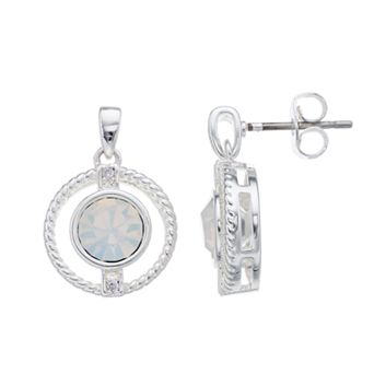 City Luxe Cubic Zirconia Simulated Birthstone Drop Earrings