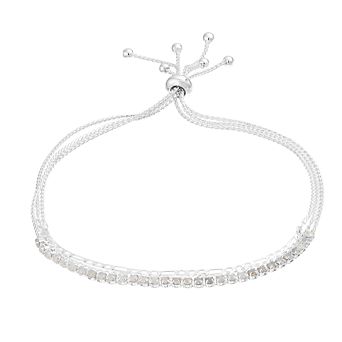 City Luxe Crystal Simulated Birthstone Multi-Strand Adjustable Chain Bracelet