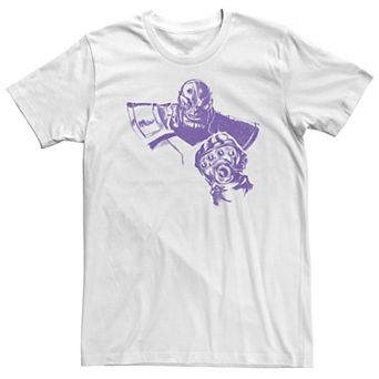 Big & Tall Marvel Avengers Thanos Bright Purple Portrait Tee