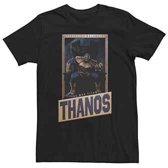 Big & Tall Marvel Avengers Thanos Perfectly Balanced Portrait Tee