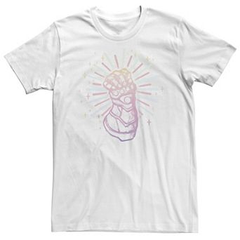 Big & Tall Marvel Avengers Infinity Gauntlet Pastel Sketch Tee