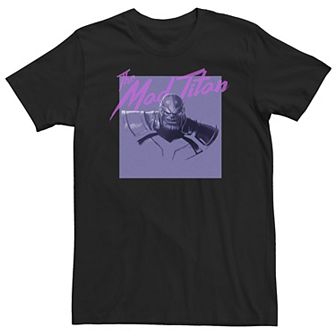 Big & Tall Marvel Avengers Thanos The Mad Titan Portrait Tee