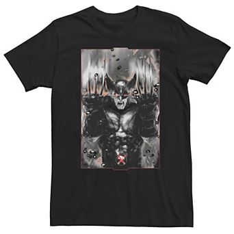 Big & Tall Marvel X-Force Wolverine Claws Out Poster Tee