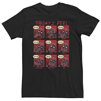 Big & Tall Marvel Deadpool Today I Feel Panels Tee