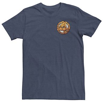 Big & Tall Marvel Fantastic Four The Thing Left Chest Logo Tee
