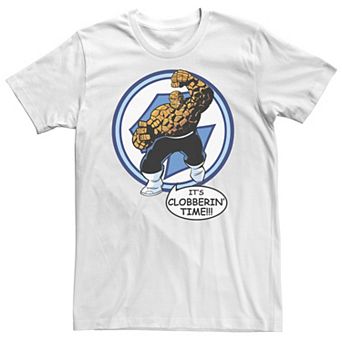 Big & Tall Marvel Fantastic Four The Thing Clobberin' Time Circle Tee