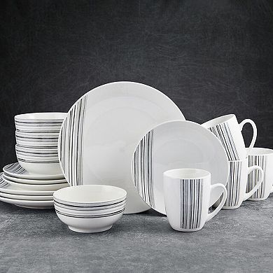 Studio Nova Brushed Lines 16-pc. Dinnerware Set