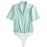Women's DRAPER JAMES RSVP™ Button Front Bodysuit