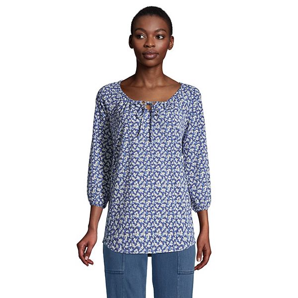 Petite Lands' End Peasant Tunic Top