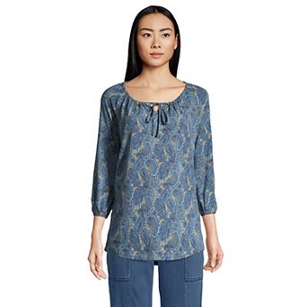 Petite Lands' End Peasant Tunic Top