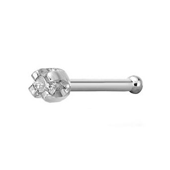 Lila Moon 14k Gold 1.3 mm Diamond Accent Nose Stud