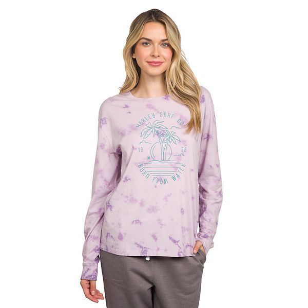 Juniors' Hurley Tie Dye Long Sleeve Tee