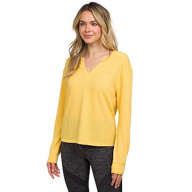 Juniors' Hurley Long Sleeve V-Neck Thermal Top