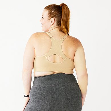 Plus Size Tek Gear® Seamless Low-Impact Adjustable Sports Bra