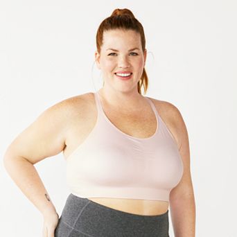Plus Size Tek Gear® Seamless Low-Impact Adjustable Sports Bra