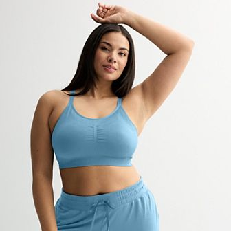 Plus Size Tek Gear® Seamless Low-Impact Adjustable Sports Bra