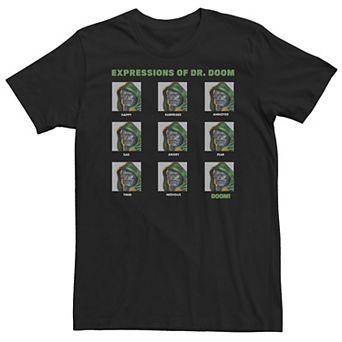 Big & Tall Marvel Expressions Of Dr. Doom Panels Tee