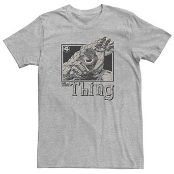 Big & Tall Marvel Fantastic Four The Thing Simple Portrait Tee