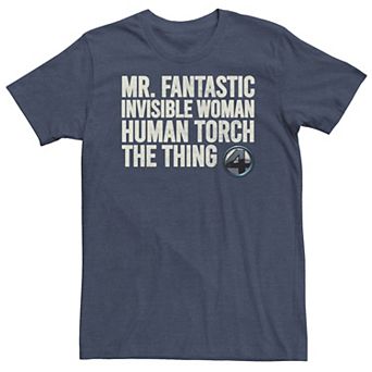 Big & Tall Fantastic Four Stack Tee