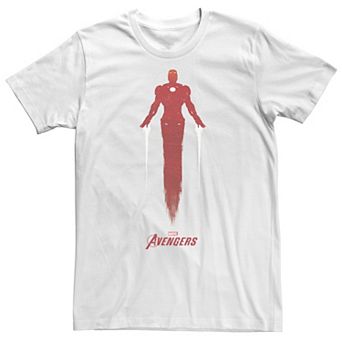 Big & Tall Marvel Avengers Game Iron Man Silhouette Tee