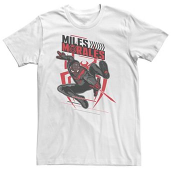 BIg & Tall Marvel Spider-Man: Miles Morales Swinging Action Shot Tee