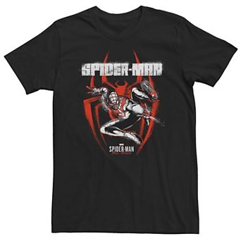 Big & Tall Marvel Spider-Man: Miles Morales Spray Paint Logo Tee