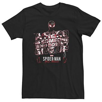 Big & Tall Marvel Spider-Man: Miles Morales Doesn't Give Up Tee