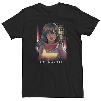 Big & Tall Marvel Ms. Marvel Portrait Poster Tee