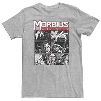 Big & Tall Marvel Morbius The Living Vampire Comic Panels Tee