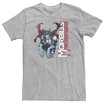 Big & Tall Marvel Morbius The Living Vampire Crouching Logo Tee