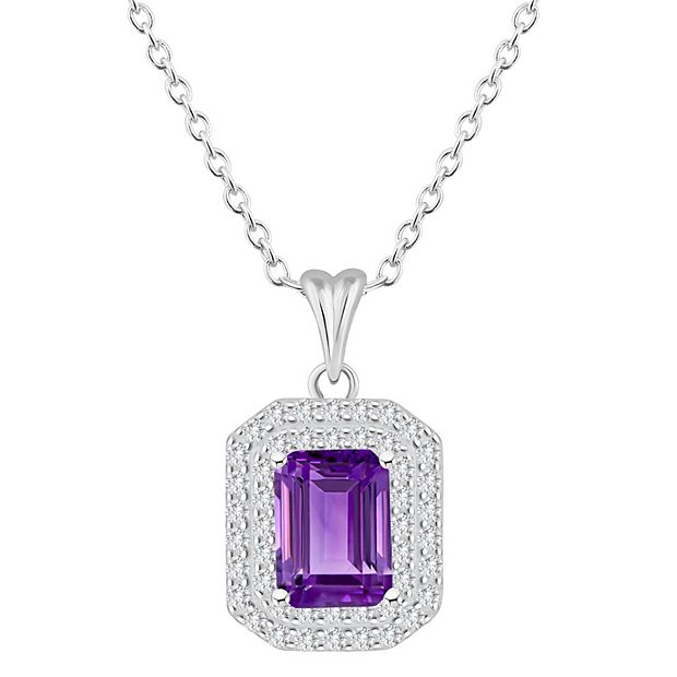 Kohls hot sale amethyst necklace