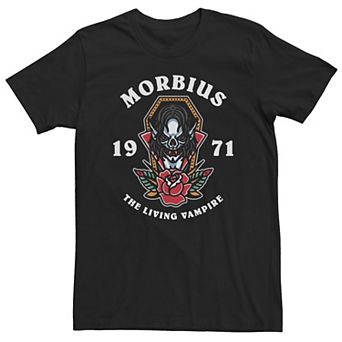 Big & Tall Marvel Morbius The Living Vampire 1971 Tattoo Style Tee