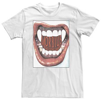 Big & Tall Marvel Morbius The Living Vampire Teeth Tee